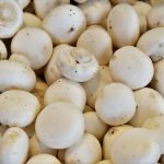 Fresh white mushrooms
