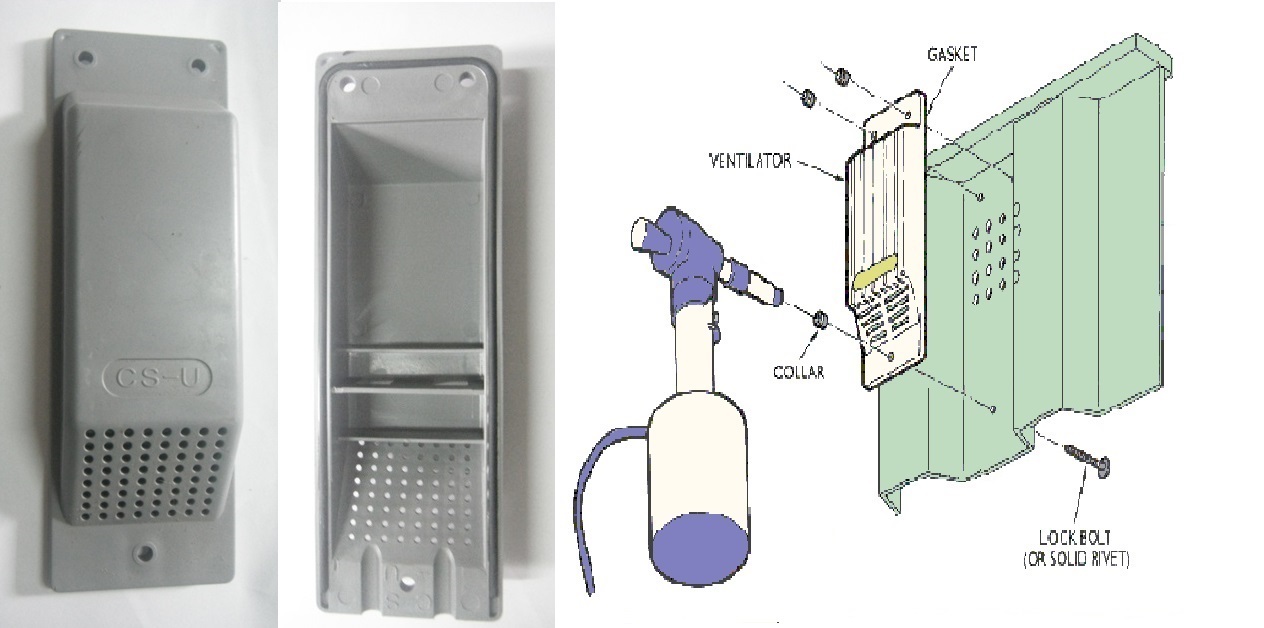 Ventilation holes in a container to allow air exchange