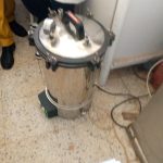 Laboratory autoclave used to sterilize materials